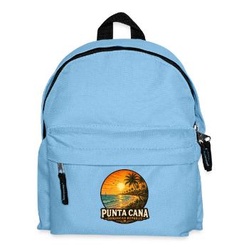 Punta Cana Dominikanische Republik Karibik Urlaub - Kinder Rucksack - Hellblau - Vorne