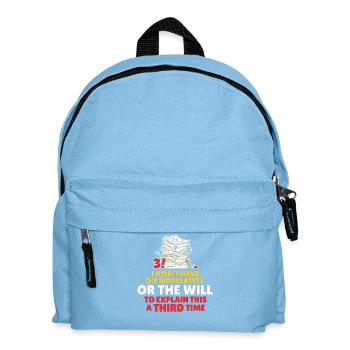 Stacked Worksheets Defiance - Kids' Backpack - light blue - Front