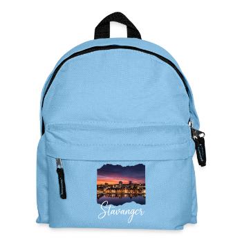 Stavanger Evening atmosphere at the fjord - Kids' Backpack - light blue - Front