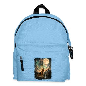 Bloodhound Howling At Moon - Dog Dad Dog Mom - Kids' Backpack - light blue - Front