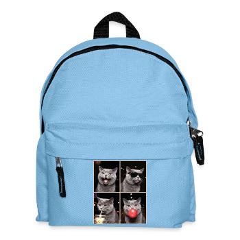 Cats British Shorthair Cat - Kids' Backpack - light blue - Front