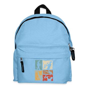 Vintage Saxophone Design for Saxophonists - Kids' Backpack - light blue - Front