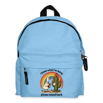 Fire Feather Goose vs Cactus - Kids' Backpack - light blue - Front