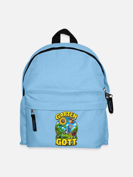 Garten Gott – Funny Gardener Gardening - Kinder Rucksack - Hellblau