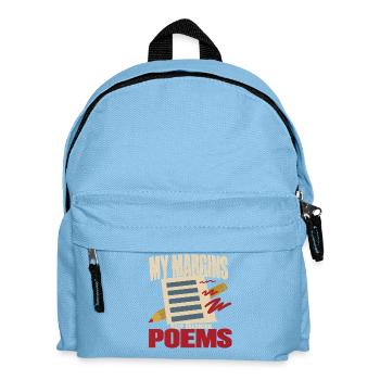 Liebhaber Der Poesie Dichter Poesie-club - Kinder Rucksack - Hellblau - Vorne