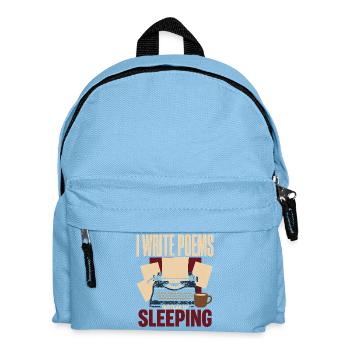 Liebhaber Der Poesie Dichter Poesie-club - Kinder Rucksack - Hellblau - Vorne