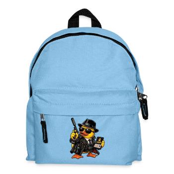 00-QUAK – Der Spion - Kinder Rucksack - Hellblau - Vorne