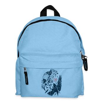 Nordische Mythologie Eule & Rabe - Kinder Rucksack - Hellblau - Vorne
