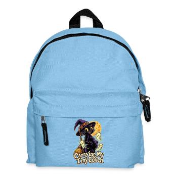 Carrying My Tiny Coven Halloween Schwanger - Kinder Rucksack - Hellblau - Vorne