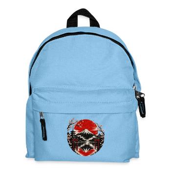 Fuji-Sonnenkreis mit Kirschblüten - Kinder Rucksack - Hellblau - Vorne