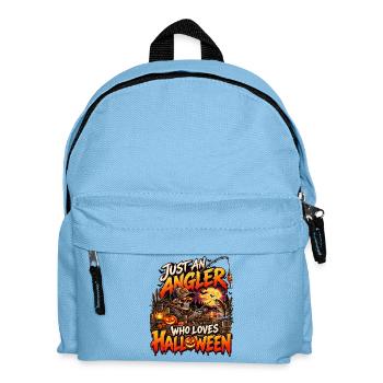 Nur ein Angler der Halloween mag - Kinder Rucksack - Hellblau - Vorne