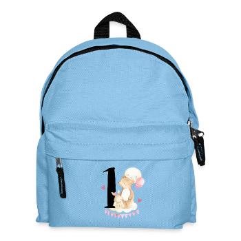1er anniversaire, un, premier, anniversaire, premier, fille - Sac à dos Enfant - bleu clair - Devant