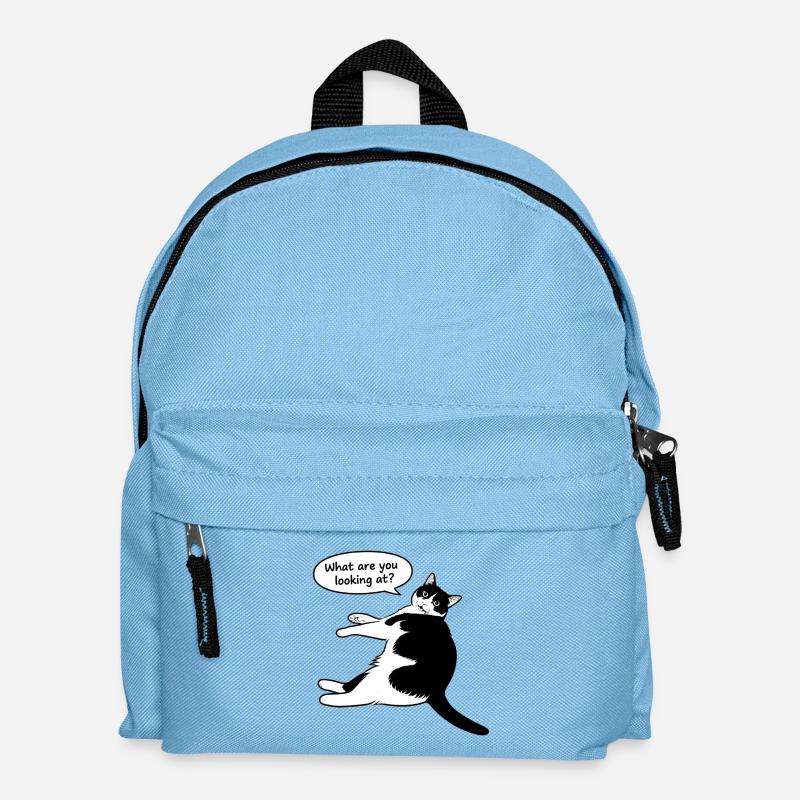 What are you looking at? - Kinder Rucksack - Hellblau