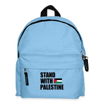 Stand with palestine - Kinder Rucksack - Hellblau - Vorne