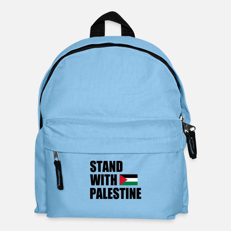 Stand with palestine - Kinder Rucksack - Hellblau