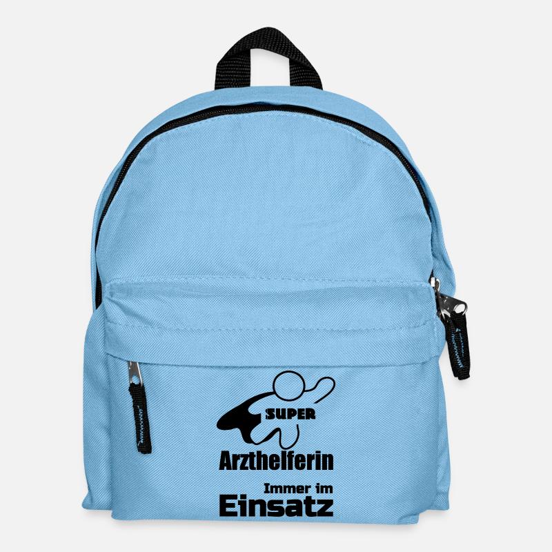 Super Arzthelferin Geschenk - Kinder Rucksack - Hellblau