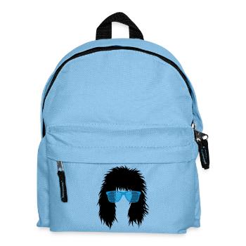 shutter brille - haare - frisur - Kinder Rucksack - Hellblau - Vorne