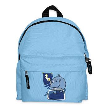 Rhino Nashorn Einhorn lustig Weihnachten Geschenk - Kinder Rucksack - Hellblau - Vorne