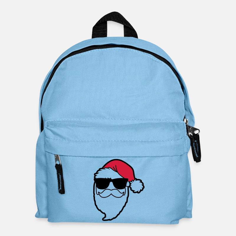 santa_claus_hohoho_4a - Kinder Rucksack - Hellblau