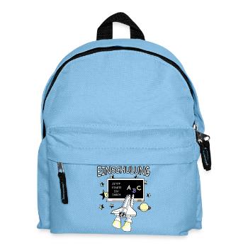 Einschulung - Kinder Rucksack - Hellblau - Vorne