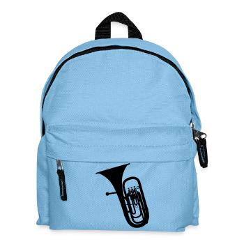 Instrument à vent tuba - Sac à dos Enfant - bleu clair - Devant