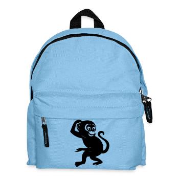 Figure d’ombre de singe - Sac à dos Enfant - bleu clair - Devant