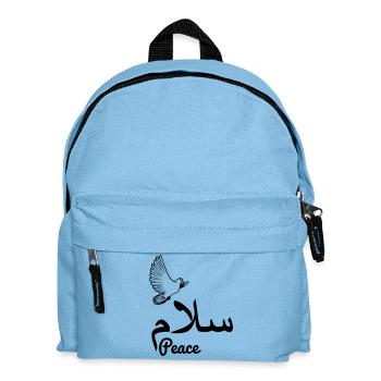 Arab peace with dove peace - Kids' Backpack - light blue - Front