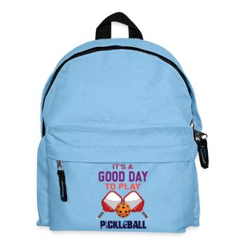 It's a Good Day to Play Pickleball - Kids' Backpack - light blue - Front