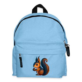 Eichhörnchen - Kinder Rucksack - Hellblau - Vorne