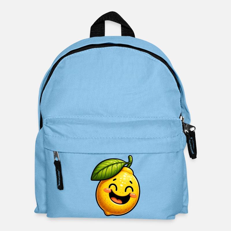 Zitrone Zitronen - Kinder Rucksack - Hellblau