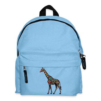 Giraffe - Kinder Rucksack - Hellblau - Vorne