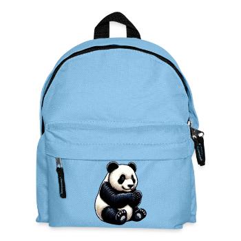 Panda - Kinder Rucksack - Hellblau - Vorne