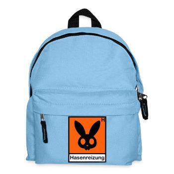 Hasenreizung - Kinder Rucksack - Hellblau - Vorne