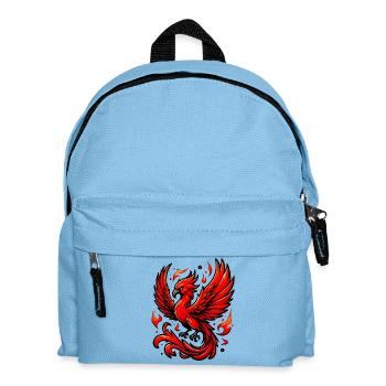 Roter Phönix - Kinder Rucksack - Hellblau - Vorne