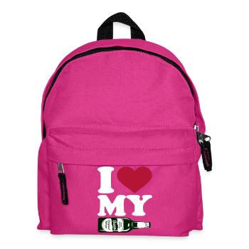I love my beer - Kids' Backpack - fuchsia - Front