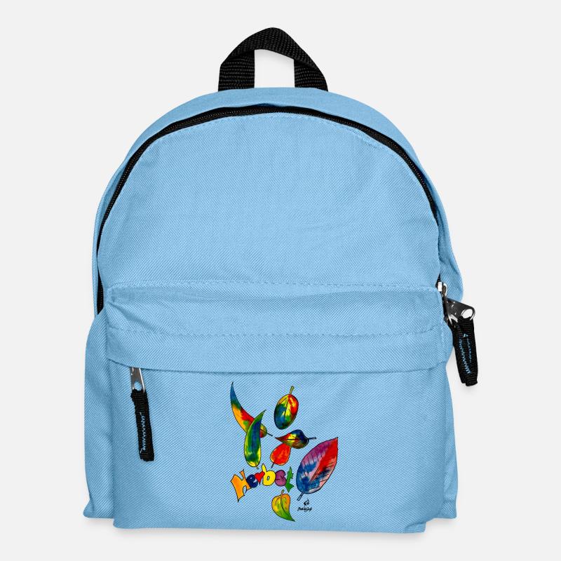 Regenbogenherbst - Kinder Rucksack - Hellblau