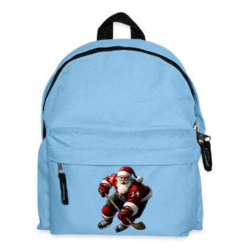 hockey player Christmas - Kids' Backpack - light blue - Front