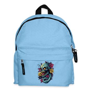 Skull and Snake - Kinder Rucksack - Hellblau - Vorne
