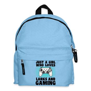Gamer and Alouettes: Video Games and Aerial Adventure - Kids' Backpack - light blue - Front