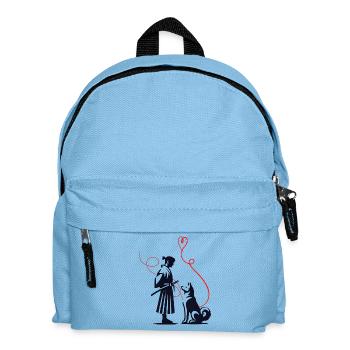 Hundehalstuch Akita Samurai Roter Faden - Kinder Rucksack - Hellblau - Vorne
