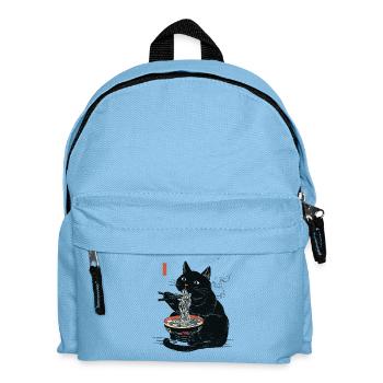 Ramen Kitty - Kids' Backpack - light blue - Front