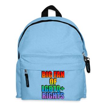 Big Fan of LGBTQ+ Rights Rainbow - Kids' Backpack - light blue - Front