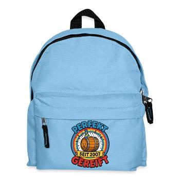 Perfectly matured – 18th birthday, vintage 2007 - Kids' Backpack - light blue - Front