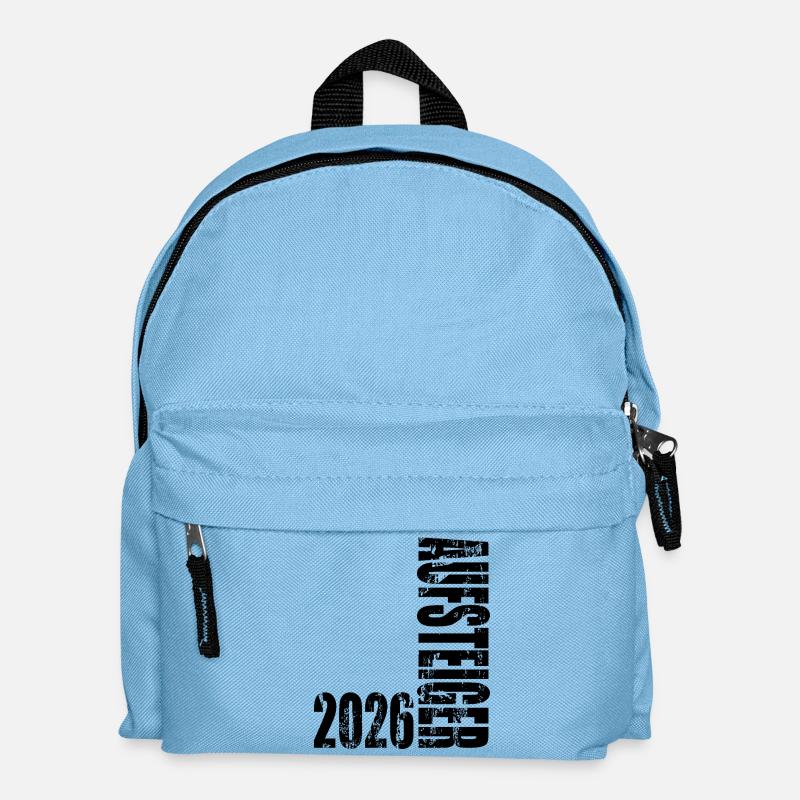 Aufsteiger 2026 Aufstiegstrikot Aufstieg 26 - Kinder Rucksack - Hellblau