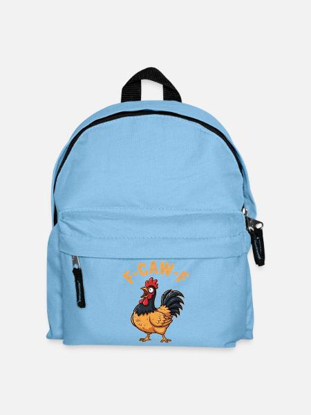 F-Caw-F Vorwerkhuhn Dirndl Meme Lustig Geschenk - Kinder Rucksack - Hellblau