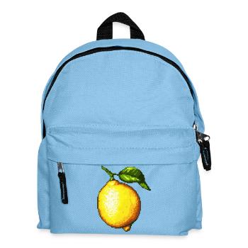 Pixel Lemons Retro Fruit Art - Kids' Backpack - light blue - Front