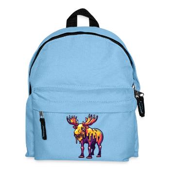 Elch Halloween Zombie - Kinder Rucksack - Hellblau - Vorne