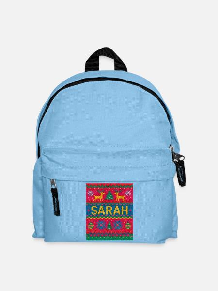 Sarah Weihnachts-Strick-Fußabtreter - Kinder Rucksack - Hellblau