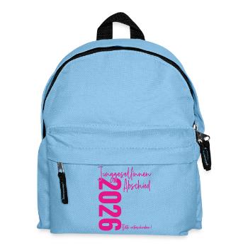 Junggesellinnenabschied 2026 Bitte unterschreiben! - Kinder Rucksack - Hellblau - Vorne