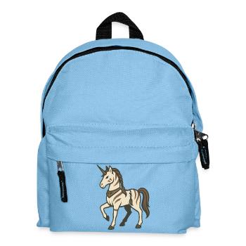 Tribal Warrior Unicorn with Braids and Markings - Kids' Backpack - light blue - Front